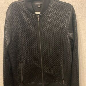 INC International Concepts Black Quilted Jacket
